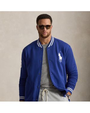 Polo Ralph Lauren Big Pony Fleece Baseball Jacket - Blue