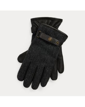 Polo Ralph Lauren Ralph Lauren Cashmere-Lined Wool & Sheepskin Gloves - Black