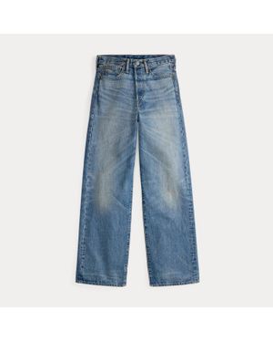 RRL Vintage Wide Fit Cluney Jean - Blue