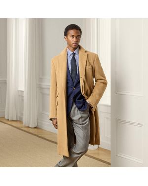 Ralph Lauren Ralph Lauren Kent Handmade-Hair Topcoat - Natural
