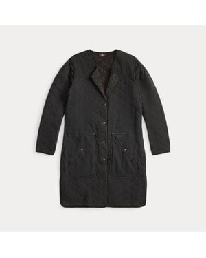 RRL Quilted Cotton-Linen Liner Jacket - Black