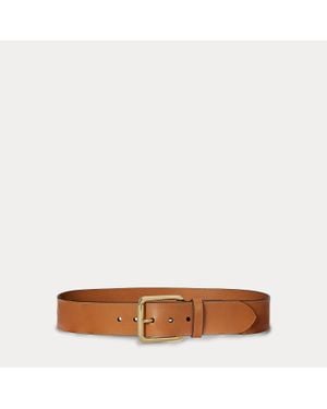 Ralph Lauren Ralph Lauren Vachetta Leather Wide Belt - Brown