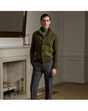 Ralph Lauren Ralph Lauren Gregory Hand-Tailored Flannel Trouser - Green