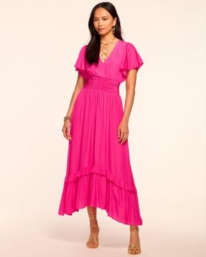 Ramy Brook Joanie Short Sleeve Maxi Dress - Pink