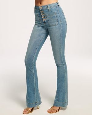 Ramy Brook Cindy High-Rise Flare Jean - Blue