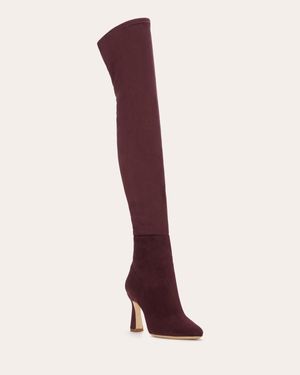 Ramy Brook Dara Suede Over-The-Knee Boots - Pink