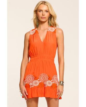 Ramy Brook Mackenzie Embellished Mini Dress - Orange