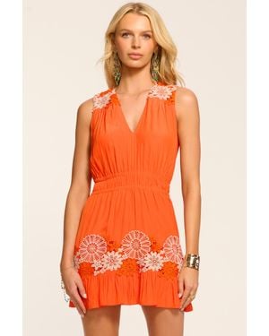 Ramy Brook Mackenzie Embellished Mini Dress - Orange