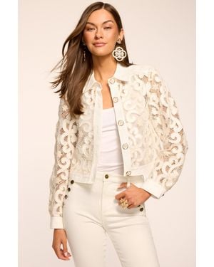 Ramy Brook Saphire Embroidered Denim Jacket - Natural