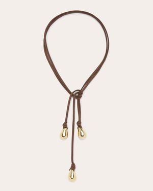Ramy Brook Yara Suede Tie Necklace - Natural