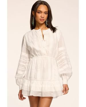 Ramy Brook Arabella Embroidered Voile Mini Dress - Natural