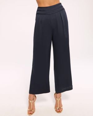 Ramy Brook Joss Cropped Wide Leg Pant - Blue
