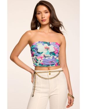Ramy Brook Raya Printed Tube Top - Blue