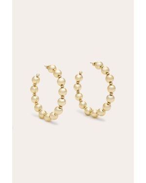 Ramy Brook Paola Beaded Hoops - Natural