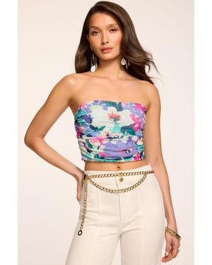 Ramy Brook Raya Printed Tube Top - Blue