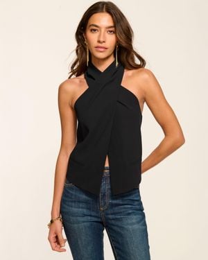 Ramy Brook Andie Tailored Halter Top - Blue