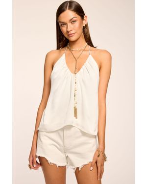 Ramy Brook Lauren Open Back Tank Top - Natural