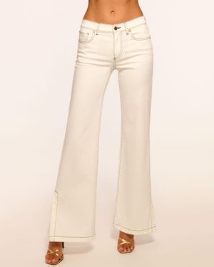 Ramy Brook Tyra High Waisted Flare Jean - Natural