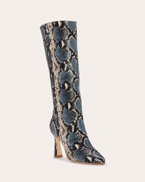 Ramy Brook Queen Heeled Snake Boots - Multicolor
