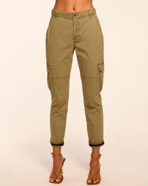 Ramy Brook Isabelle Canvas Ankle Length Pant - Natural