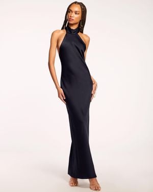 Ramy Brook Tatiana High Neck Gown - Blue