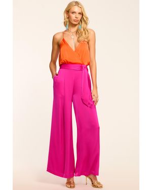 Ramy Brook Kelly Colorblock Wide Leg Jumpsuit - Pink