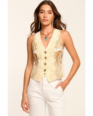 Ramy Brook Logen Beaded Vest - Natural