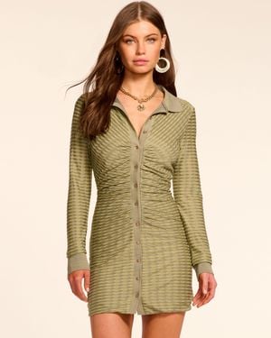 Ramy Brook Ivette Ruched Knit Mini Dress - Green