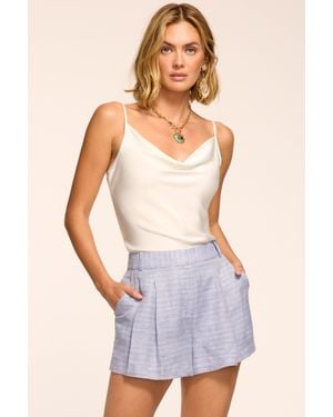 Ramy Brook Winifred Textured Linen Mini Short - Purple