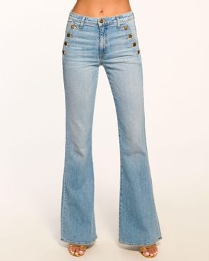Ramy Brook Helena High-Rise Flare Jean - Blue