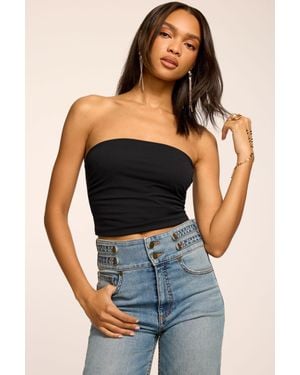 Ramy Brook Raya Solid Jersey Tube Top - Blue