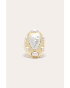Ramy Brook Elissa Pearl Statement Ring - Natural