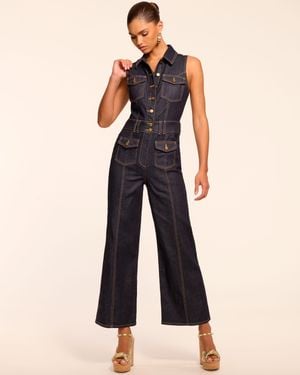 Ramy Brook Stephania Sleeveless Denim Jumpsuit - Blue