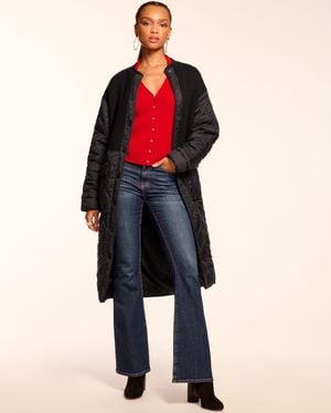 Ramy Brook Melanie Combo Puffer Coat - Black
