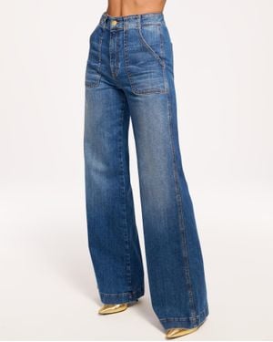 Ramy Brook Theodora High-Rise Wide Leg Jean - Blue