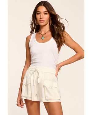 Ramy Brook Kailani Elastic Waist Short - White