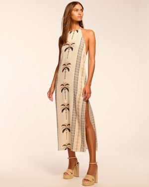 Ramy Brook Gardenia Halter Coverup Midi Dress - Natural