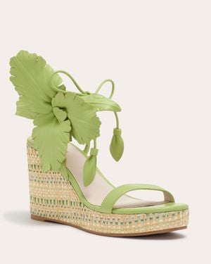 Ramy Brook Lily Flower Wedge - Green