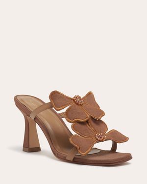 Ramy Brook Sequoia Flower Heel - Brown