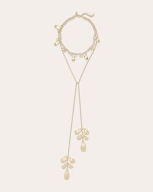 Ramy Brook Anya Flower Lariat Necklace - Natural