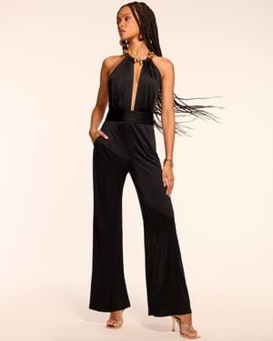 Ramy Brook Naila Jersey Embellished Jumpsuit - Natural