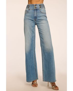 Ramy Brook Liv High-Rise Wide Leg Jean - Blue