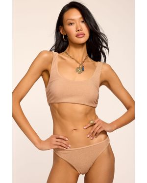 Ramy Brook Enya Metallic Bikini Top