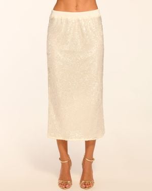 Ramy Brook Annita Sequin Midi Skirt - Natural