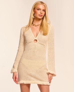 Ramy Brook Crochet Cassie Coverup Mini Dress - Natural