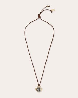 Ramy Brook Delilah Suede Pendant Necklace - Natural