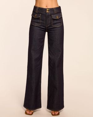 Ramy Brook Fay High-Rise Wide Leg Jean - Blue