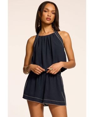 Ramy Brook Anaya Embroidered Mini Short - Blue