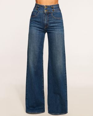 Ramy Brook Liv High-Rise Wide Leg Jean - Blue