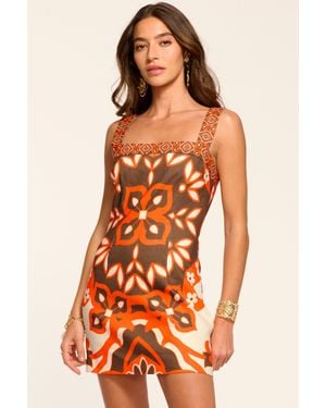 Ramy Brook Marysa Printed Mini Dress - Orange